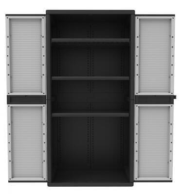 Terry Jumbo armario gabinete de resina exterior 2 puertas 3 estantes  90x54x180cm