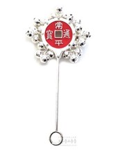 Korean Shaman Mudang  Traditional Coins Drops Rattle Bell Occult Silver