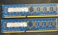 4GB Hynix 2X 2GB 2Rx8 DDR3 1333MHZ PC3-10600U 240Pin DIMM Desktop Memory RAM CL9