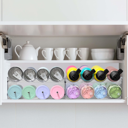 3 Pack Water Bottle Organizer, Upgrade Stackable Pantry Home Organization and St - Picture 7 of 12