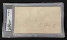 Rare 1937 LOU GEHRIG Signed Government Postcard-HOF-NEW YORK YANKEES-PSA