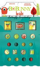 BRADS Little Monster Collection Scrapbooking BRADS Pack BoBunny 15804223 NEW