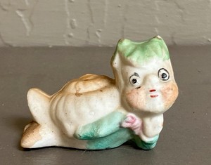 Vintage Anthropomorphic Fantasy Figurine Girl With Snail Body. Made In Japan