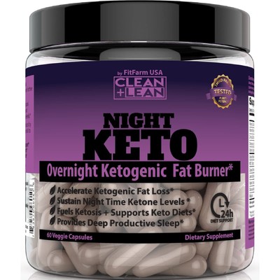 CLEANLEAN NIGHT KETO: First Ever Overnight Ketogenic Fat Burner Sleep Aid | BHB