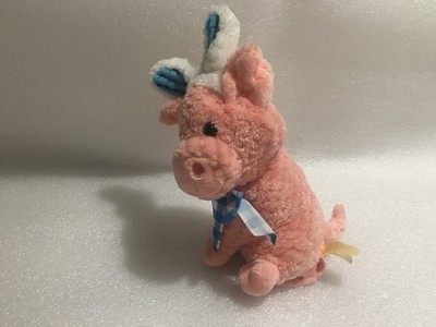 Dan Dee Pig Singing Dancing Plush Pig w/Bunny Ears Old MacDonald's Farm