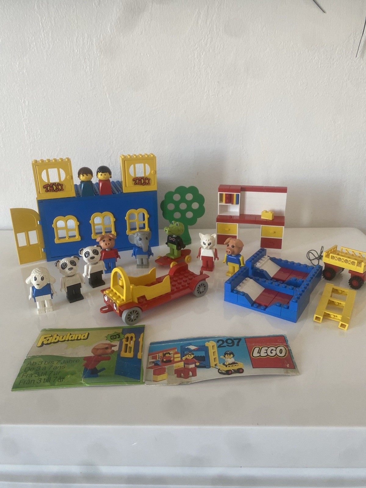 LEGO Fabuland 297 Taxi Aéroport vintage figurines pas complet