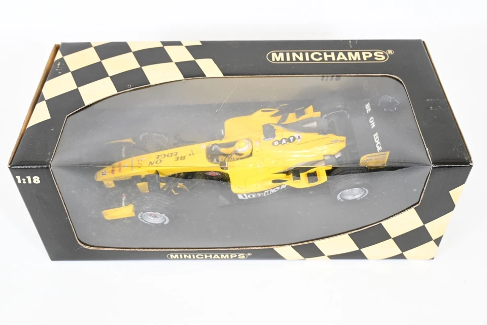 Modellino auto pressofuso Minichamps 1/18 Jordan Ford EJ14 Giorgio Pantano - Immagine 2 di 4