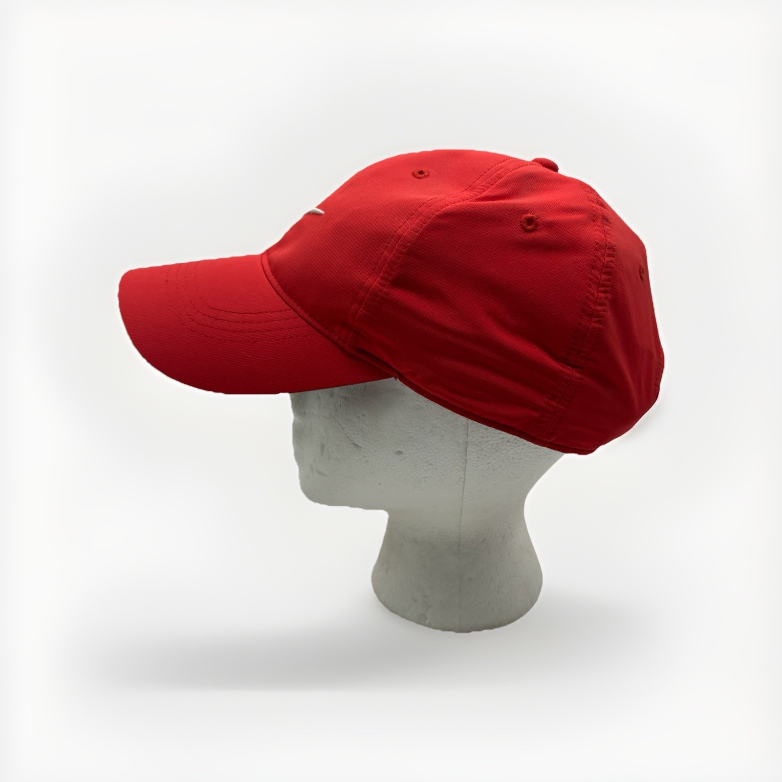 Nike Hat Cap adjustable Strap Back Red White Feat… - image 2