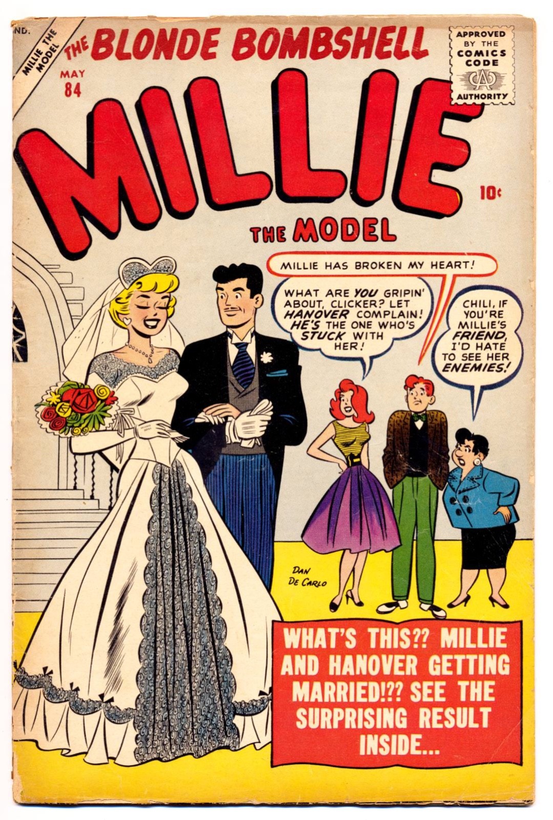 Millie the Model #84 G, Stan Lee, Dan DeCarlo, Atlas/Marvel Comics 1958
