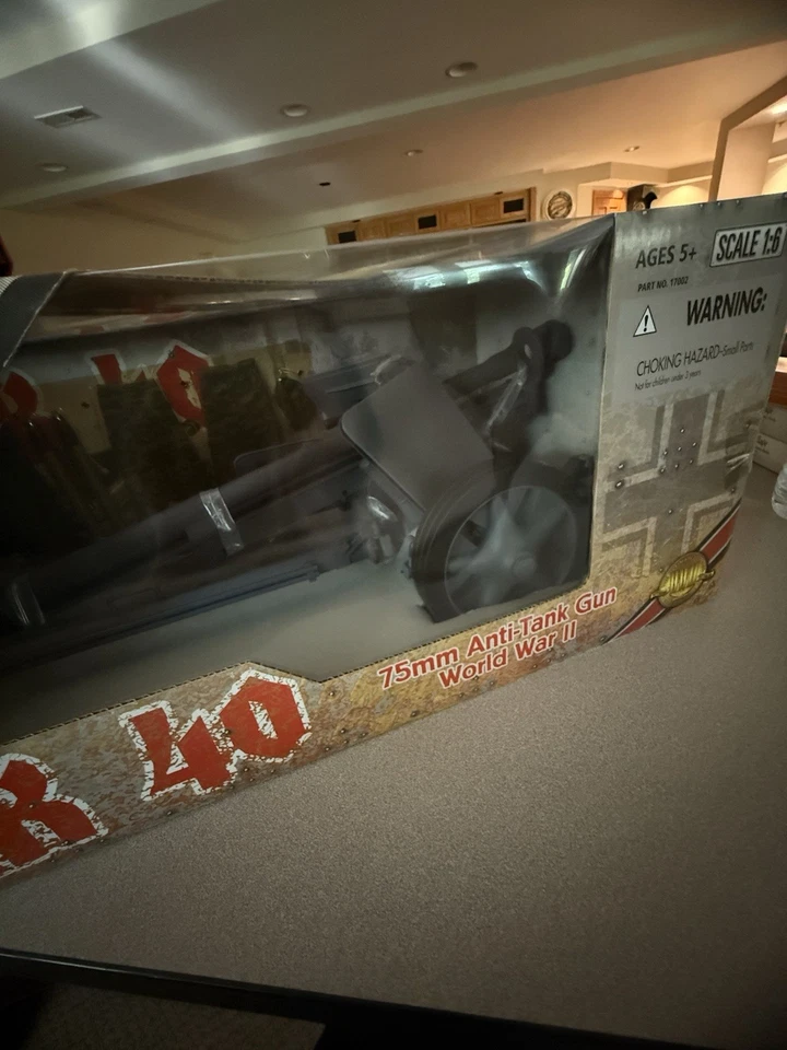 Pistola antitanque Ultimate Soldier 21st PAK 40 - 75mm Segunda Guerra Mundial 1:6. ~RARO~ COMO NUEVO Foto 3 de 4