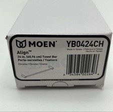 MOEN YB0424CH Align 24 in. Towel Bar - Chrome
