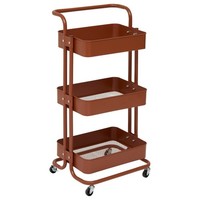 Rollwagen KüChenwagen Servierwagen 45 X 86 Cm Braun KüChe Modern Deko