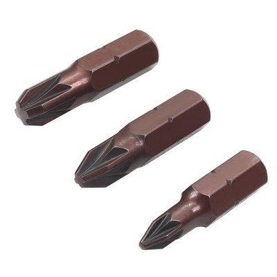 Utoolmart Pozidriv Screwdriver Bits, PZ1+PZ2+PZ3 PZ1+PZ2+PZ3, Brown 