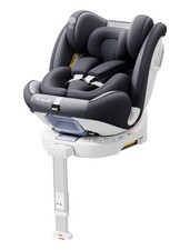 Fourward Baby 360° Drehkindersitz ISOFIX+Stützfuß ECE R129 0-150 cm / 0-12J Grau