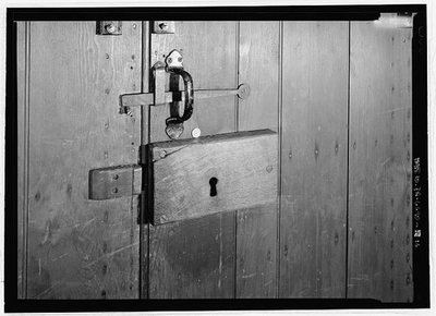 #ad #ad 16. Interior detail of west door in southwest front box lock Darby Friends $12.99
