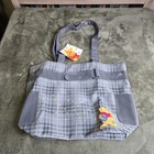 NWT Y2K Vintage Disney Baby Winnie the Pooh Plaid  Diaper Bag 18x13 Inch