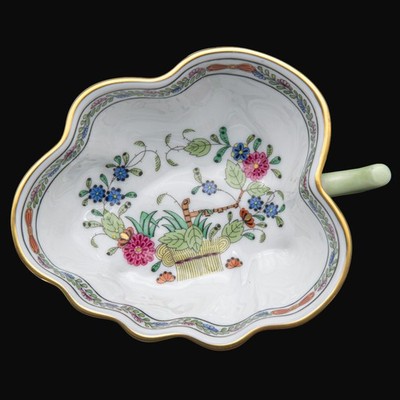 10,3 cm - Herend Indian Basket Blattschale 680/FD - aus 1995