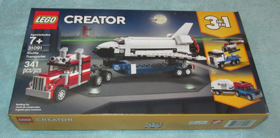 LEGO Creator 3 in 1 Shuttle Transporter, Building Toy, Sealed New