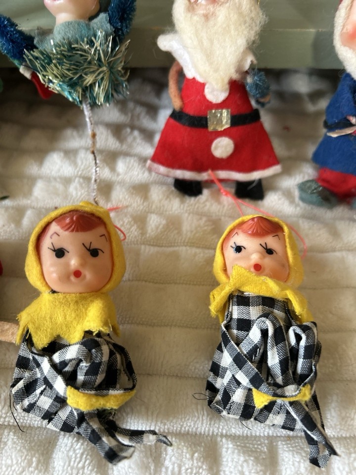 Vintage Pixie Pixies Elf Elves Twelve (12) Christmas Japan Dwarves ...