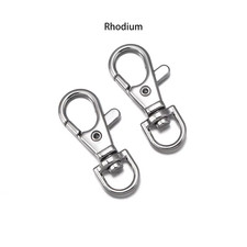 10Pcs Split Key Ring Swivel Connector Carabiner for Jewelry Finding Making Gold