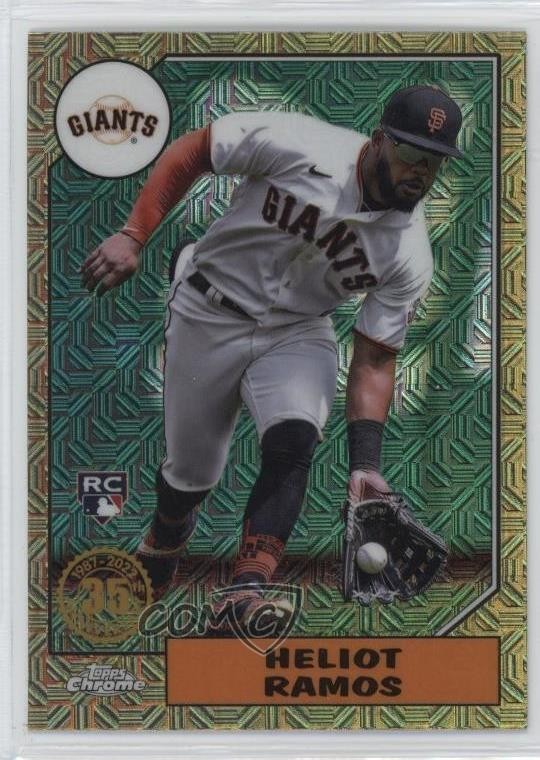 2022 Update 1987 Topps Chrome Silver Pack Series Mojo Heliot Ramos #T87C-60 1l42
