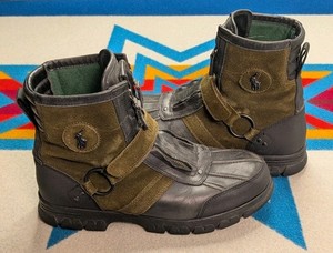 Polo Ralph Lauren Men’s Leather Conquest Hi III Boots - Size 10.5 D Grey/Brown Polo Ralph Lauren Conquest Hi III Mens Brown Leather Mid  main image 4
