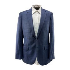 J.Crew Ludlow Slim Fit Blazer 42L Tollegeno 1900 3D Wool Blue 2 Button Jacket