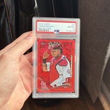 2014 Topps Yadier Molina Red Hot Foil #57 PSA 10 St. Louis Cardinals LOW POP