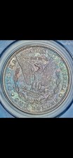 TONED 1879-S Morgan Silver Dollar PCGS MS63 OGH Blueberry toner