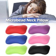 Micro Microbead Pillow Cushion Travel Bolster Office Pillow Neck W9F9 U Nap C7V7