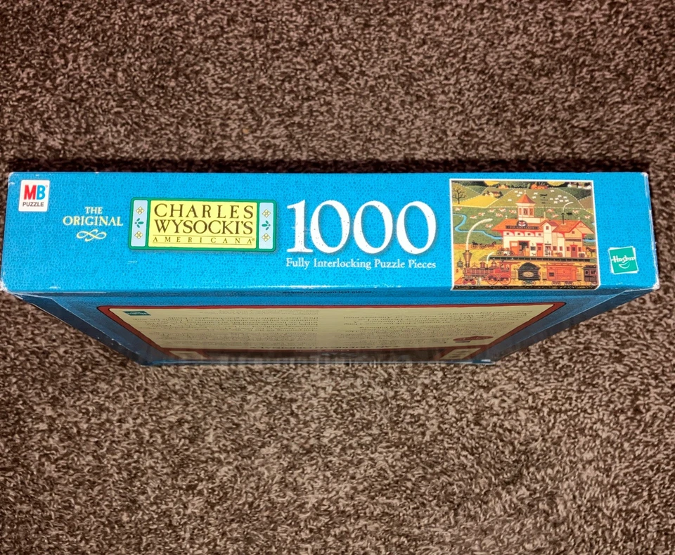 Brand New ! 1000 Puzzle Pieces “All Aboard” By Charles Wysocki - Original Seal - Image 3 of 3
