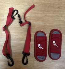 Baby Jogger Red Stroller Harness Shoulder Straps / Covers Fits all Models