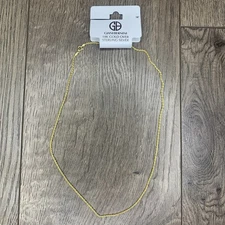 $70 NWT Giani Bernini Rope Chain Adjustable Necklace 18K Gold over Silver 18”