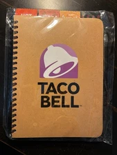 Taco Bell Spiral Notebook Sauce Packet Tabs Journal Mild Hot Fire Diablo pin hat