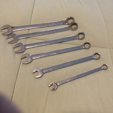 Snap-on 6pc 12 Point Combination Wrench Set Oex24 22-20-18-16-12-34-38 Sae