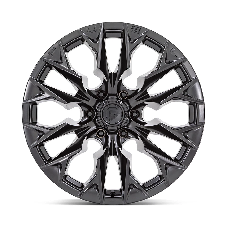 Колесо затемнения 20 дюймов Fuel D804 Flame 20x9 6x5,5 1 мм для обода Chevy GMC Ram Cadillac - Изображение 2 из 4