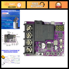40A Low Voltage Disconnect  Protection Module 5V-60V with LCD Display - 2-in-1