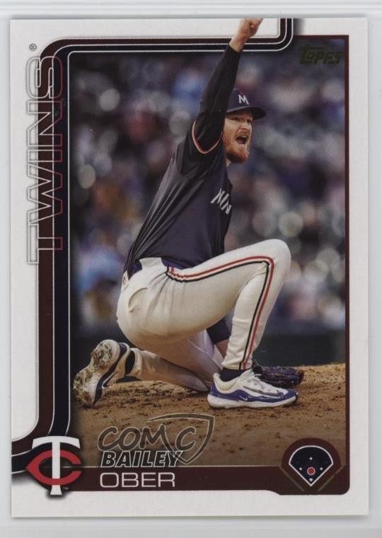2025 Topps Series 1 Golden Mirror Image Variation SSP Bailey Ober #12 1ds9