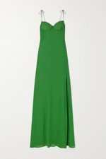 NWT Reformation Melita in Kelly Green Georgette Maxi Tank Dress 6 $348