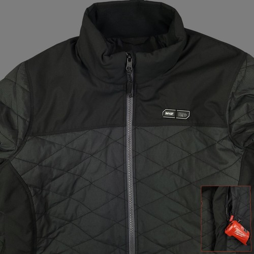 Milwaukee Heated Jacket Mens Large Black M12 Dual Heat Charger Gear Work Outdoor
