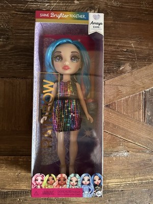 Rainbow High Amaya Raine Blue Hair Sequins Fashion Doll Shine Bright New in Box