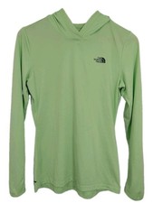 The North Face Women's Small Lime Green FlashDry Hoodie Long Sleeve Thumbholes