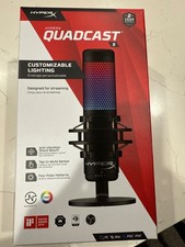 HyperX QuadCast S Freestanding Condenser Microphone open box tested never used