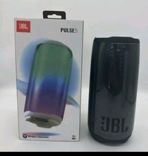 JBL Pulse 5 Portable Black Bluetooth Speaker Waterproof 360  Light Show