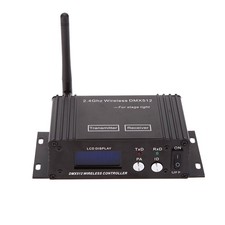 DMX512 Controller 2.4G Wireless Controller Transmitter Receiver LCD Display Powe