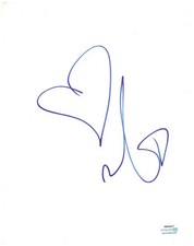 Moby Signed Sketch Autographed 8x10 Big Heart Photo ACOA