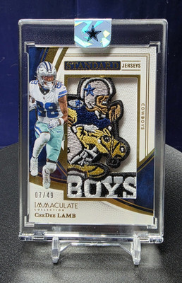 2025 Immaculate Collection /49 Ceedee Lamb Retro Cowboy Joe Patch Logo***   