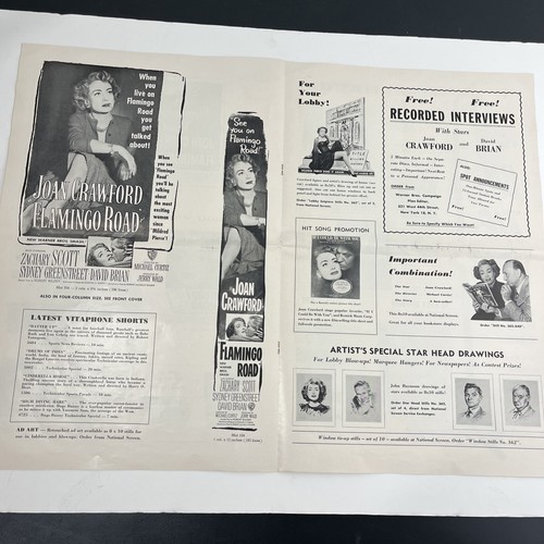 Joan Crawford Flamingo Road Warner Bros Campaign 1949 12pg Ad Poster Pressbook - Picture 7 of 24