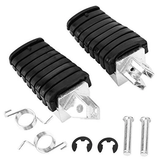 Anti-Slip Motorcycle Foot Pegs - Rubber Front Foot Pegs Kick Panel