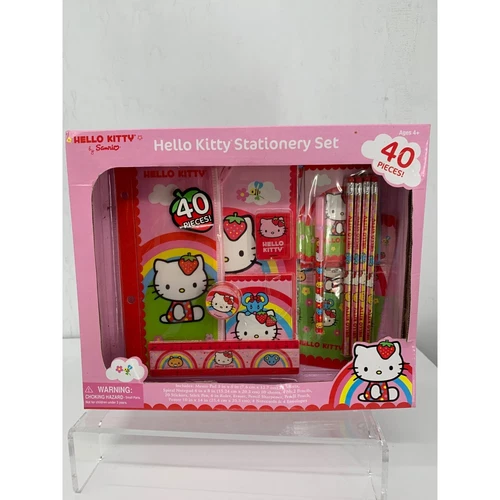 Hello Kitty by Sanrio Stationary Set 40 Pieces with Poster Included NIB